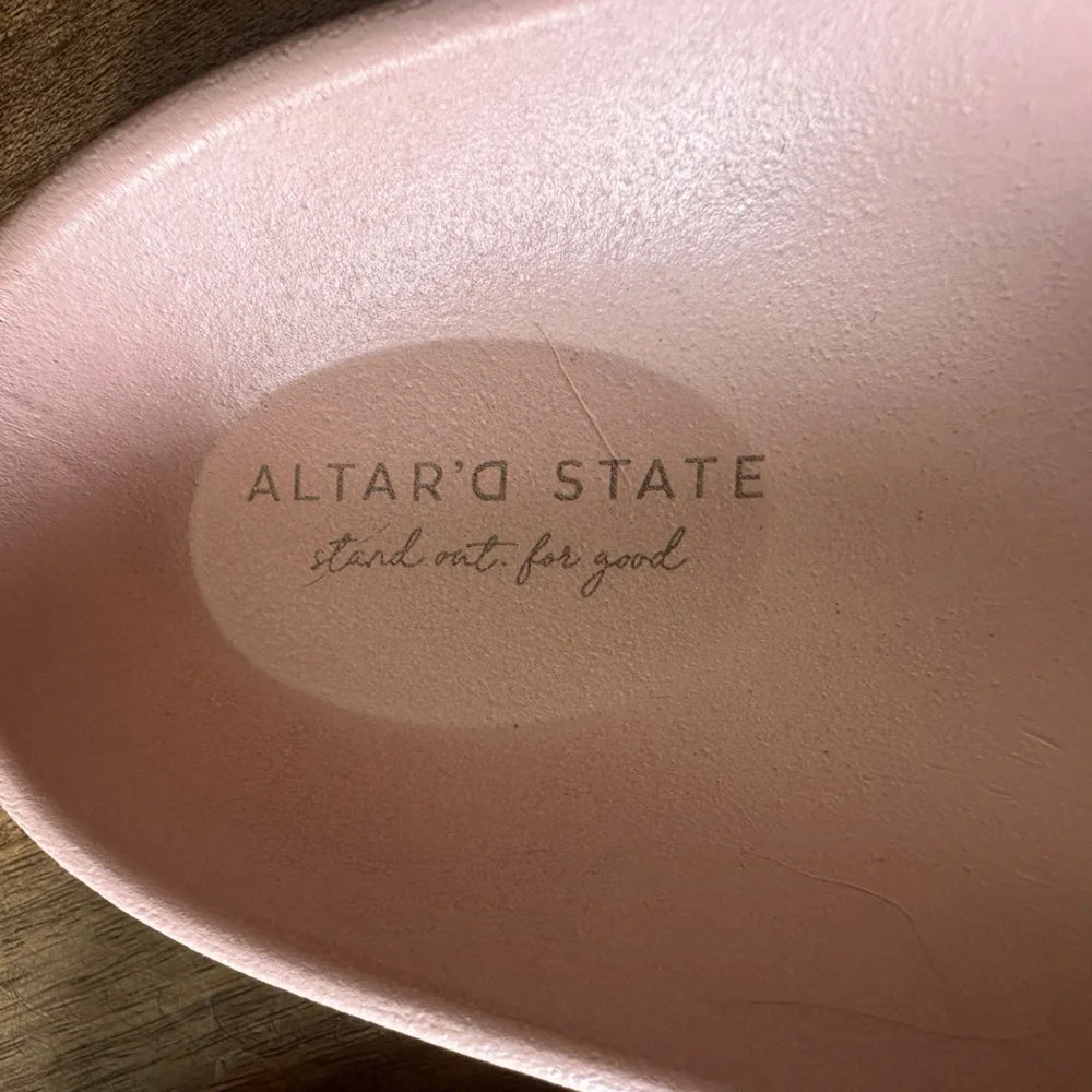 Altar'd State Pink Slip on Lorey Sandals size 8 - Picture 2 of 5